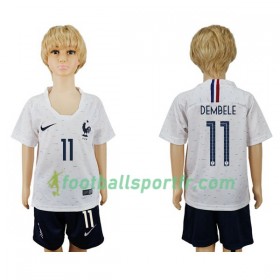Tenue France Dembele 11 Enfant Exterieur Coupe du monde 2018 Maillot de Foot